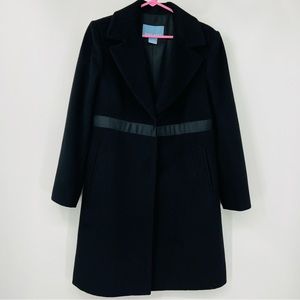 Nine West Black Wool Pea Coat Women’s Size 10